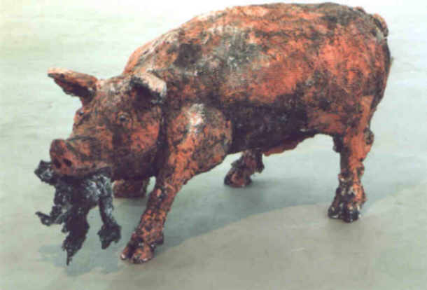 A. Gundermann  |  schwein in kroatien 1999
